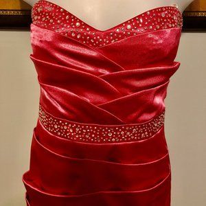 NWT City Studio Women's Coral Party Dress